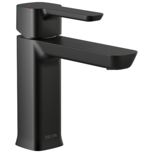 Delta Modern™: Single Handle Project-Pack Bathroom Faucet In Matte Black