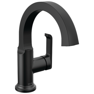 Delta Tetra™: Single Handle Bathroom Faucet In Matte Black