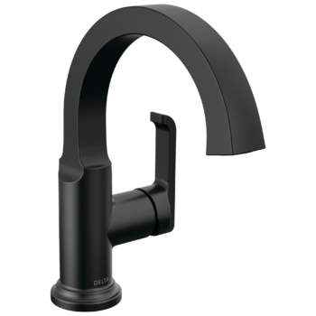 Delta Tetra™: Single Handle Bathroom Faucet In Matte Black