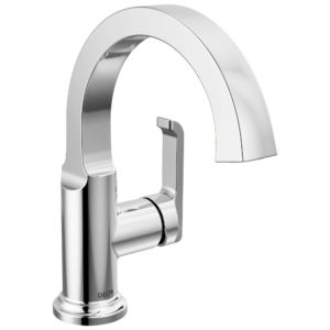 Delta Tetra™: Single Handle Bathroom Faucet In Lumicoat Chrome