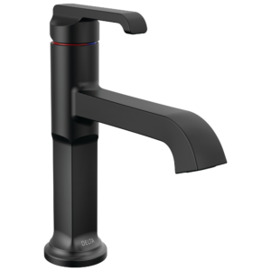 Delta Tetra™: Single Handle Bathroom Faucet In Matte Black