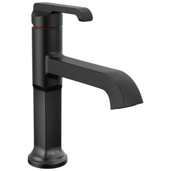 Delta Tetra™: Single Handle Bathroom Faucet In Matte Black