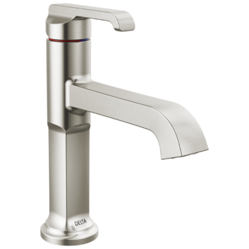 Delta Tetra™: Single Handle Bathroom Faucet In Lumicoat Stainless