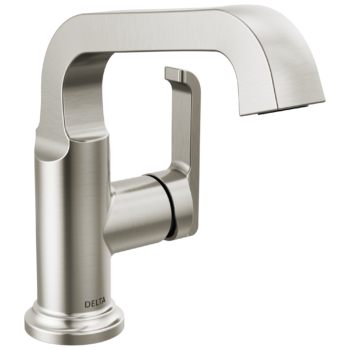 Delta Tetra™: Single Handle Bathroom Faucet In Lumicoat Stainless