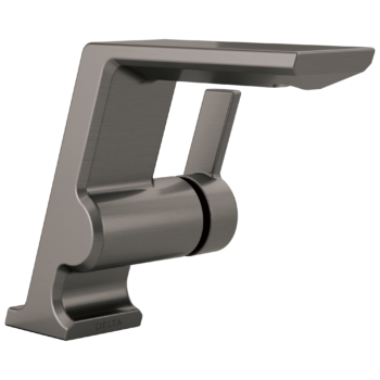 Delta Pivotal™: Single Handle Bathroom Faucet In Lumicoat Black Stainless