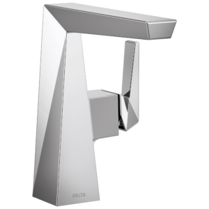 Delta Trillian™: Single Handle Mid-Height Bathroom Faucet In Lumicoat Chrome