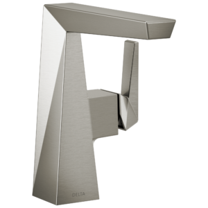 Delta Trillian™: Single Handle Mid-Height Bathroom Faucet In Lumicoat Stainless