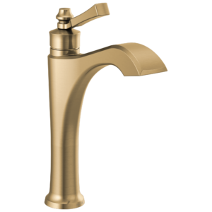 Delta Dorval™: Single Handle Mid-Height Vessel Bathroom Faucet In Champagne Bronze