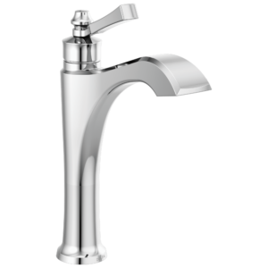 Delta Dorval™: Single Handle Mid-Height Vessel Bathroom Faucet In Chrome