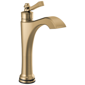 Delta Dorval™: Single Handle Mid-Height Vessel Touch20.xt Bathroom Faucet In Champagne Bronze