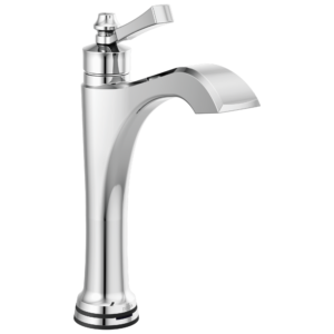 Delta Dorval™: Single Handle Mid-Height Vessel Touch20.xt Bathroom Faucet In Chrome