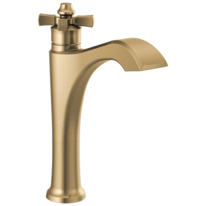 Delta Dorval™: Single Handle Mid-Height Vessel Bathroom Faucet In Champagne Bronze