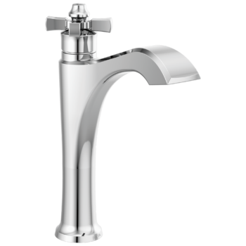 Delta Dorval™: Single Handle Mid-Height Vessel Bathroom Faucet In Chrome