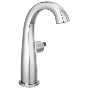 Delta Stryke®: Single Handle Mid-Height Bathroom Faucet – Less Handle In Chrome