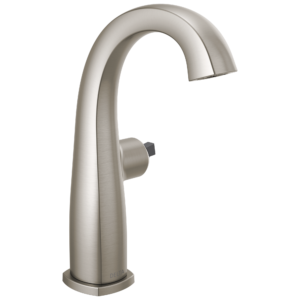 Delta Stryke®: Single Handle Mid-Height Bathroom Faucet – Less Handle In Stainless