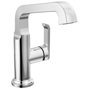 Delta Tetra™: Single Handle Mid-Height Vessel Bathroom In Lumicoat Chrome