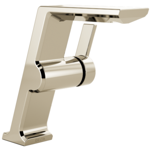Delta Pivotal™: Single Handle Mid-Height Vessel Bathroom Faucet In Lumicoat Polished Nickel