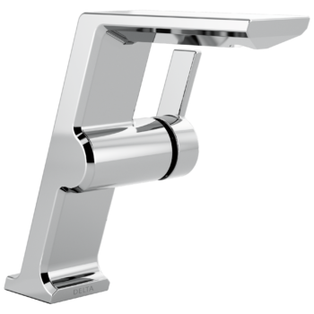 Delta Pivotal™: Single Handle Mid-Height Vessel Bathroom Faucet In Lumicoat Chrome