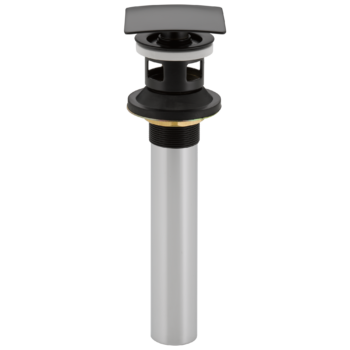 Delta Square Push Pop-Up with Overflow In Matte Black