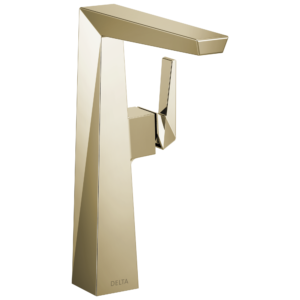 Delta Trillian™: Single Handle Vessel Bathroom Faucet In Lumicoat Polished Nickel