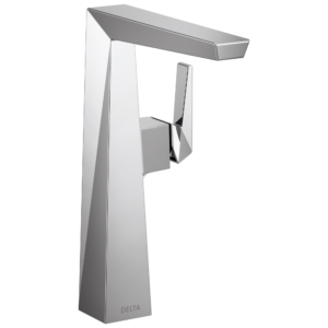 Delta Trillian™: Single Handle Vessel Bathroom Faucet In Lumicoat Chrome