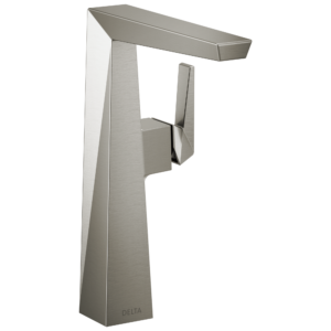 Delta Trillian™: Single Handle Vessel Bathroom Faucet In Lumicoat Stainless