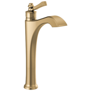 Delta Dorval™: Single Handle Vessel Bathroom Faucet In Champagne Bronze