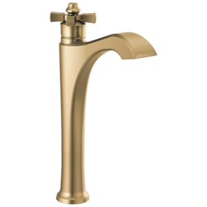 Delta Dorval™: Single Handle Vessel Bathroom Faucet In Champagne Bronze