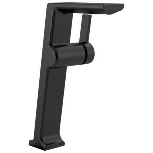 Delta Pivotal™: Single Handle Vessel Bathroom Faucet In Matte Black