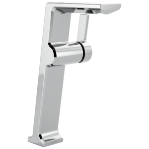 Delta Pivotal™: Single Handle Vessel Bathroom Faucet In Lumicoat Chrome