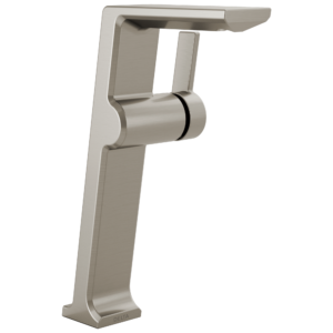Delta Pivotal™: Single Handle Vessel Bathroom Faucet In Lumicoat Stainless