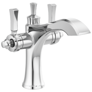 Delta Dorval™: Two Handle Single Hole Monoblock Bathroom Faucet In Chrome