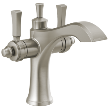 Delta Dorval™: Two Handle Single Hole Monoblock Bathroom Faucet In Stainless