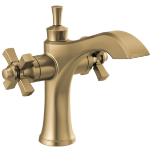 Delta Dorval™: Two Handle Single Hole Monoblock Bathroom Faucet In Champagne Bronze