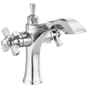 Delta Dorval™: Two Handle Single Hole Monoblock Bathroom Faucet In Chrome