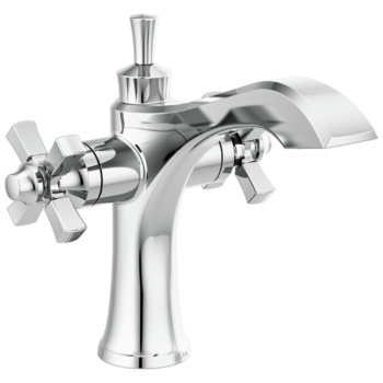 Delta Dorval™: Two Handle Single Hole Monoblock Bathroom Faucet In Chrome