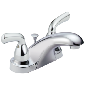 Delta Foundations®: Two Handle Centerset Bathroom Faucet In Chrome