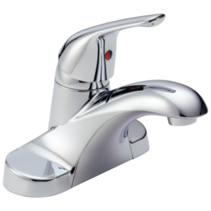Delta Foundations®: Single Handle Centerset Bathroom Faucet In Chrome