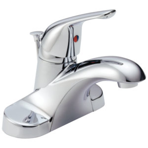 Delta Foundations®: Single Handle Centerset Bathroom Faucet In Chrome