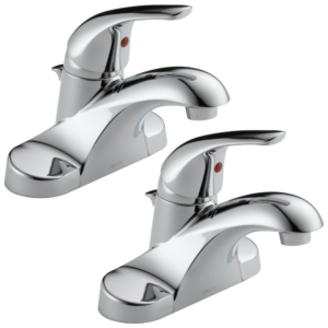 Delta Foundations®: Single Handle Centerset Bathroom Faucet In Chrome