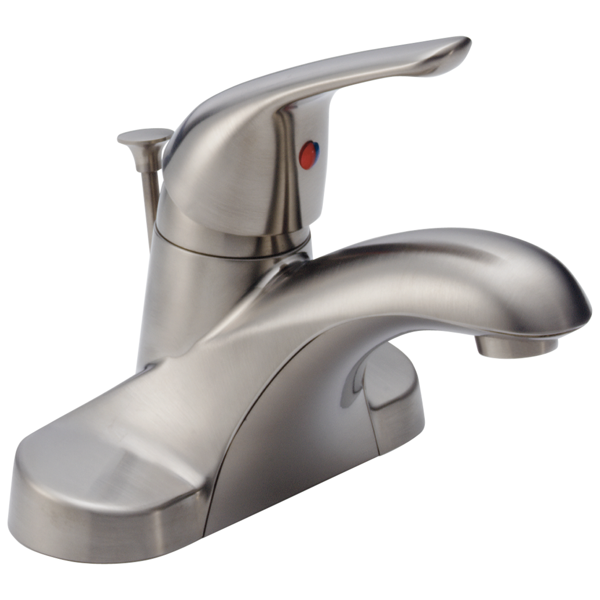 Delta Foundations®: Single Handle Centerset Bathroom Faucet In Stainless
