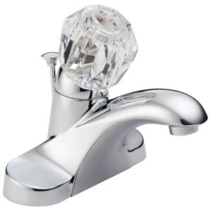 Delta Foundations®: Single Handle Centerset Bathroom Faucet In Chrome