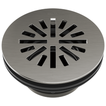 Delta 4" Prefab Round Shower Drain In Black Stainless