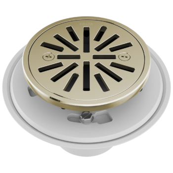 Delta 4" Tile-In Round Shower Drain In Polished Nickel