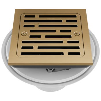 Delta 4" Tile-In Square Shower Drain In Champagne Bronze