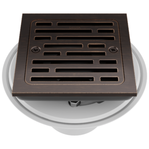 Delta 4″ Tile-In Square Shower Drain In Venetian Bronze