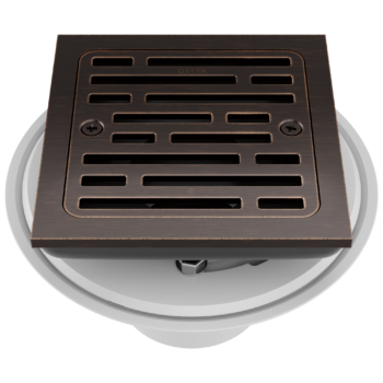 Delta 4" Tile-In Square Shower Drain In Venetian Bronze