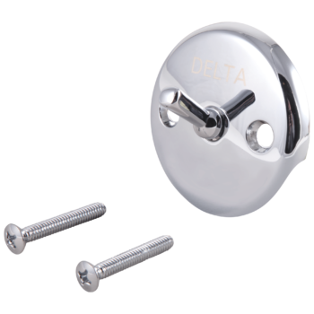 Delta Overflow Plate & Screws - Trip Lever In Chrome