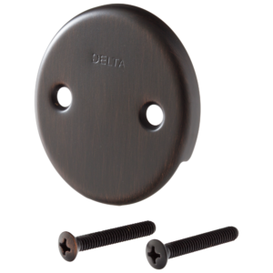 Delta Overflow Plate & Screws – No Trip Lever In Venetian Bronze