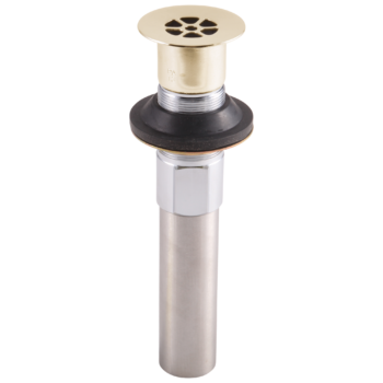 Delta Zura®: Grid Strainer - Less Overflow - Bathroom In Polished Nickel